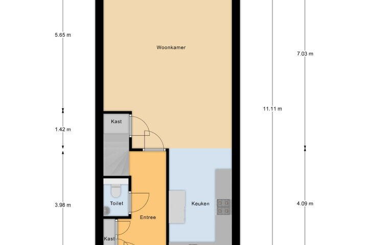 Plattegrond – Burgemeester Raijmakerslaan 107, Grave