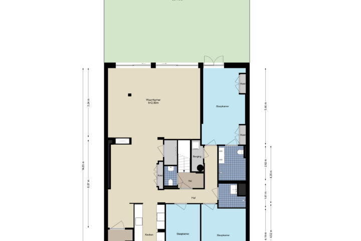 Plattegrond – Burgemeester Rijnderslaan 188, Amstelveen