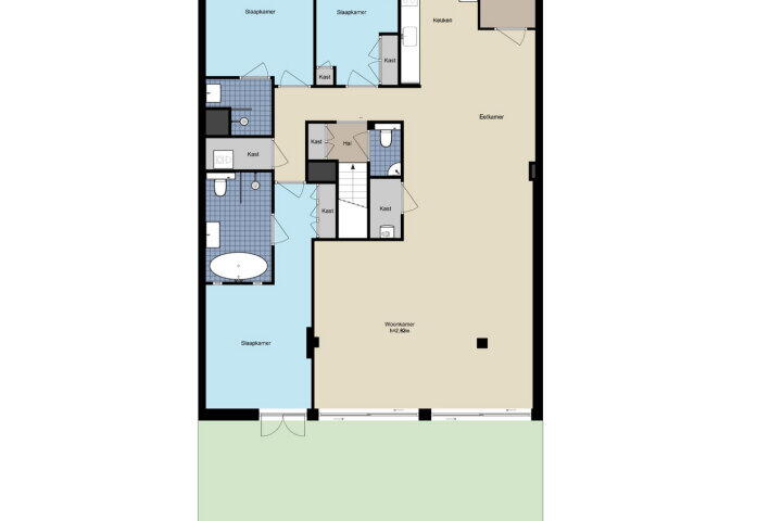 Plattegrond – Burgemeester Rijnderslaan 636, Amstelveen
