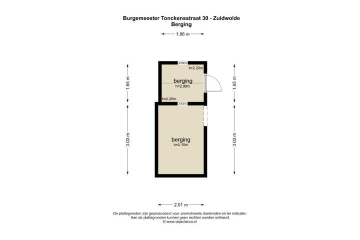 Plattegrond – Burgemeester Tonckensstraat 30, Zuidwolde
