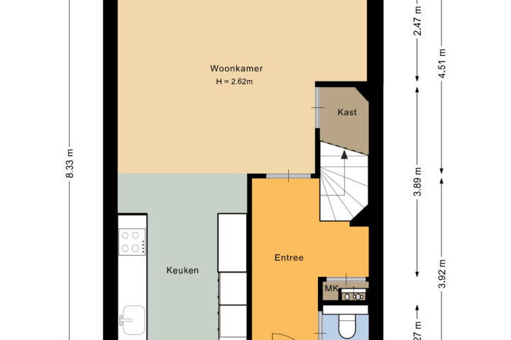 Plattegrond – Burgemeester van Dijkesingel 112, Gouda