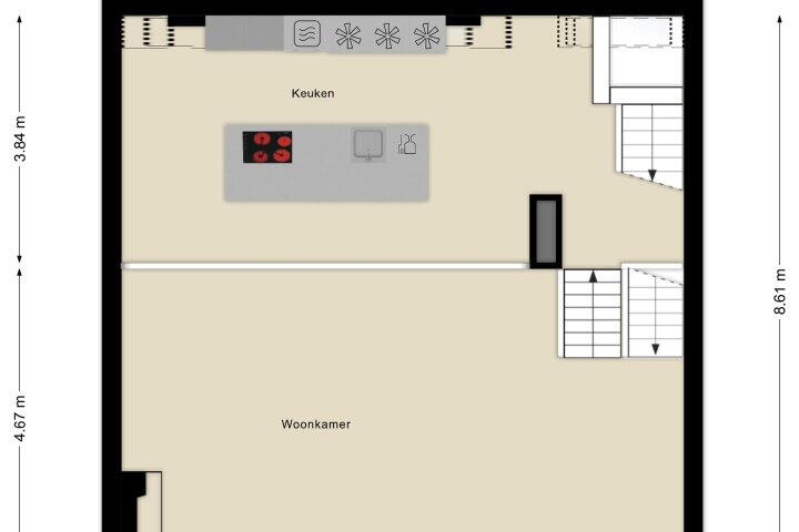 Plattegrond – Burgemeester van Stamplein 290, Hoofddorp