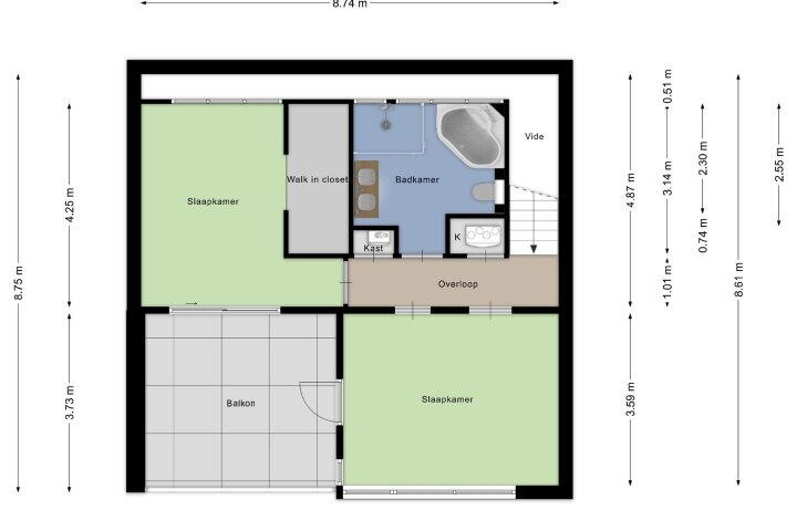 Plattegrond – Burgemeester van Stamplein 290, Hoofddorp