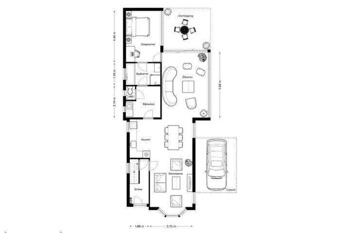 Plattegrond – Burgemeester Wuiteweg 102, Drachten