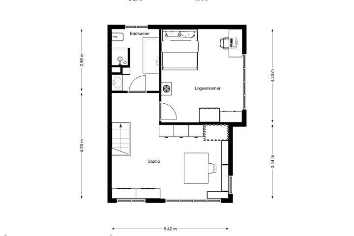 Plattegrond – Burgemeester Wuiteweg 53, Drachten