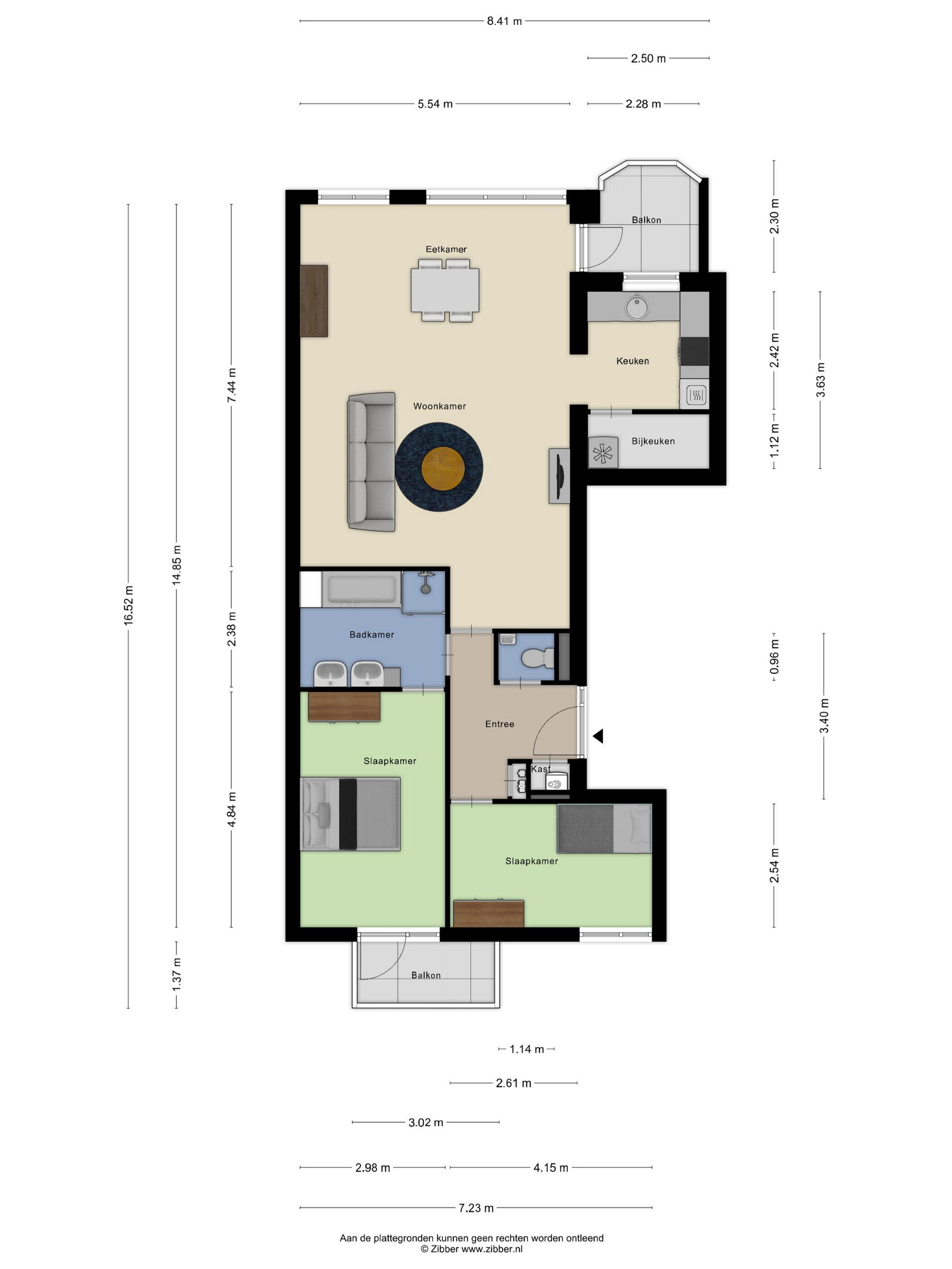 Plattegrond 1 - Burgerhoutsestraat 35, Roosendaal
