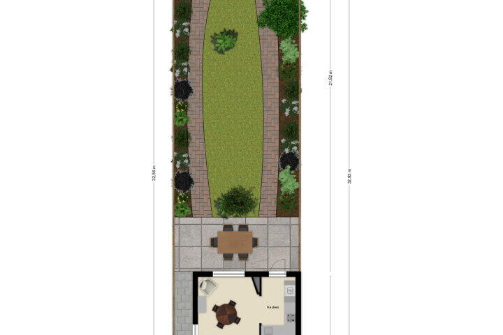 Plattegrond – Burgerhoutsestraat 98, Roosendaal