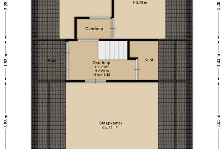 Plattegrond – Burg Legroweg 22, Zwinderen