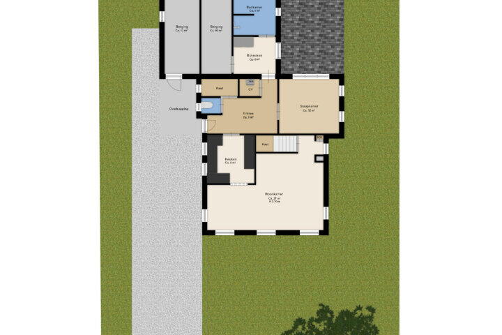 Plattegrond – Burg Legroweg 22, Zwinderen