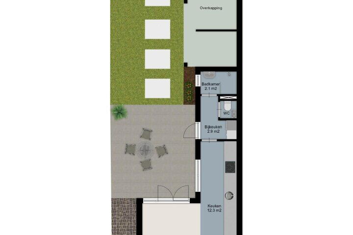 Plattegrond – B.W. ter Kuilestraat 95, Enschede