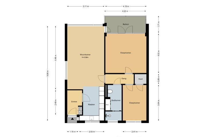 Plattegrond – Camera Obscuralaan 314, Amstelveen