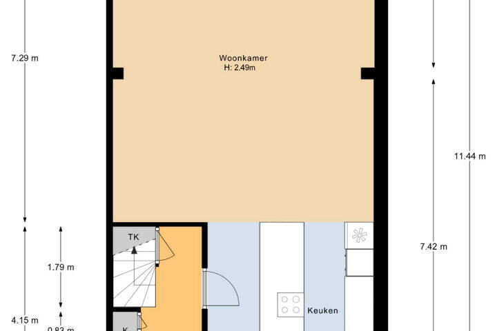 Plattegrond – Camera Obscuralaan 83, Amstelveen