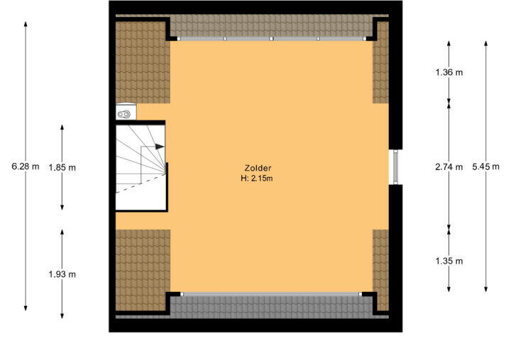 Plattegrond – Camera Obscuralaan 83, Amstelveen