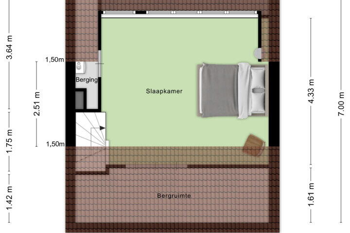 Plattegrond – Camphuysenlaan 26, Roosendaal