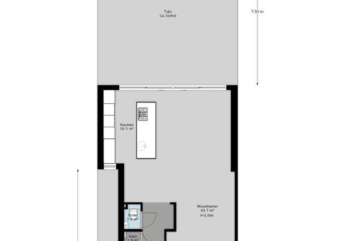 Plattegrond – Carel Fabritiuslaan 3, Amstelveen