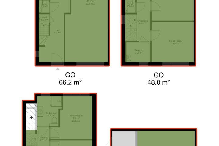 Plattegrond – Carel Fabritiuslaan 3, Amstelveen