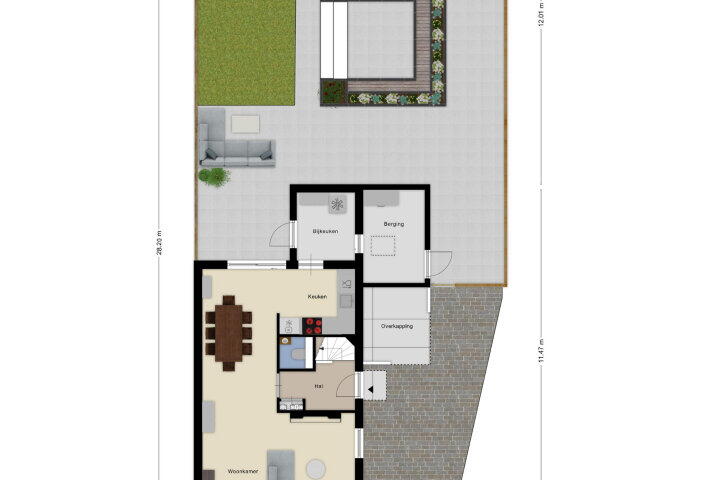 Plattegrond – Carel van Manderdreef 11, Oosterhout