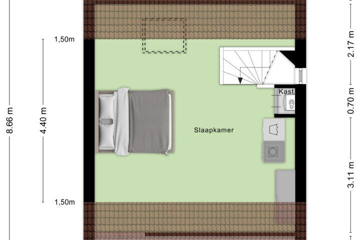 Plattegrond – Carel van Manderdreef 11, Oosterhout