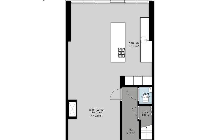 Plattegrond – Catharina van Clevepark 50, Amstelveen