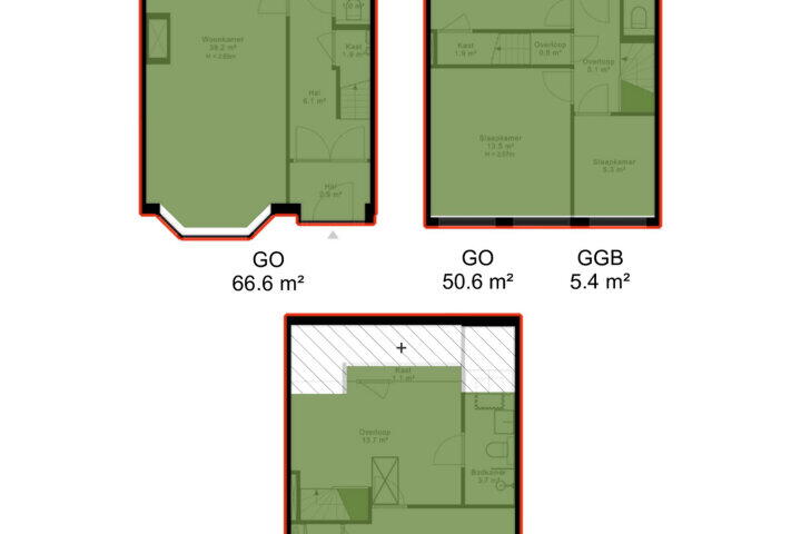 Plattegrond – Catharina van Clevepark 50, Amstelveen
