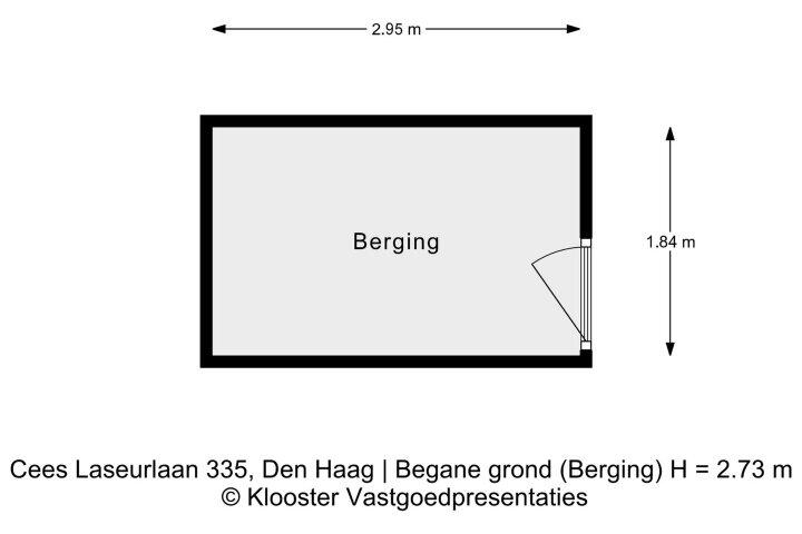 Plattegrond – Cees Laseurlaan 335, Den Haag