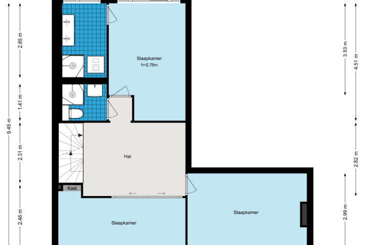 Plattegrond – Celsiusstraat 45, Amsterdam