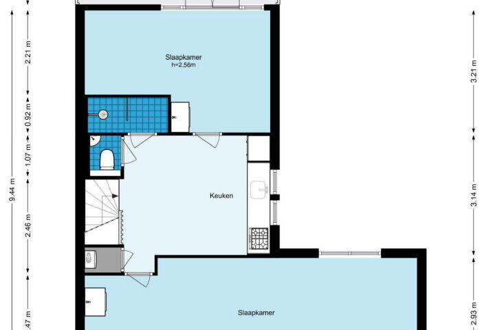 Plattegrond – Celsiusstraat 45, Amsterdam