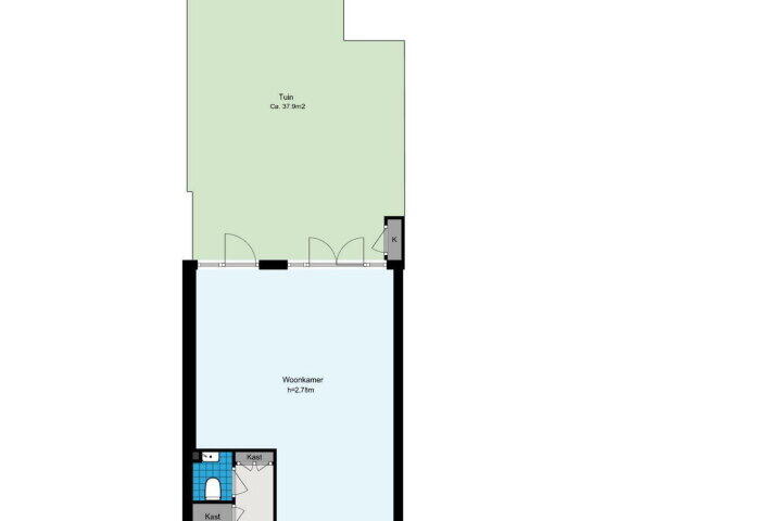 Plattegrond – Celsiusstraat 45, Amsterdam