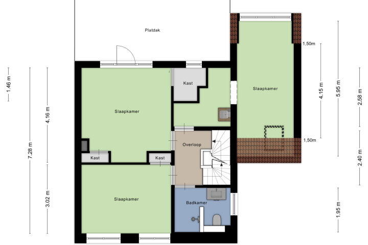 Plattegrond – Ceramstraat 6, Amersfoort