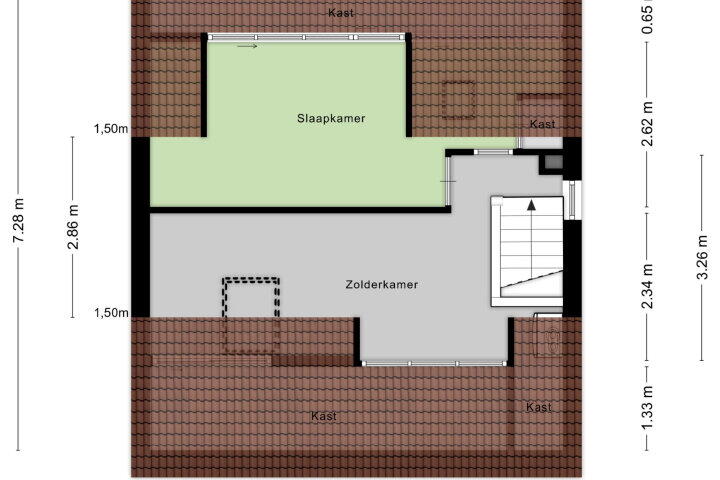 Plattegrond – Ceramstraat 6, Amersfoort
