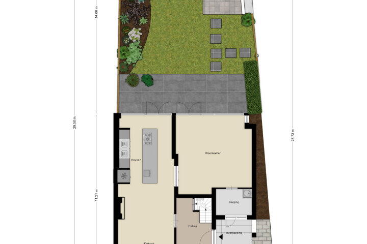 Plattegrond – Ceramstraat 6, Amersfoort