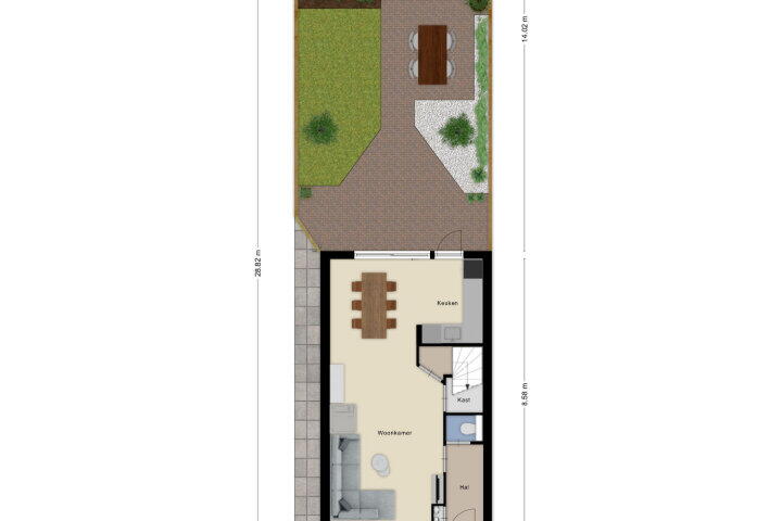 Plattegrond – Chaletberg 35, Roosendaal