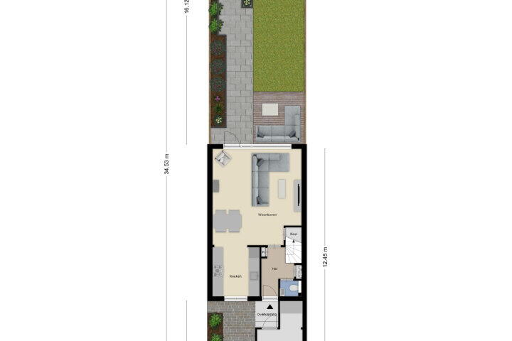 Plattegrond – Chaletberg 4, Roosendaal