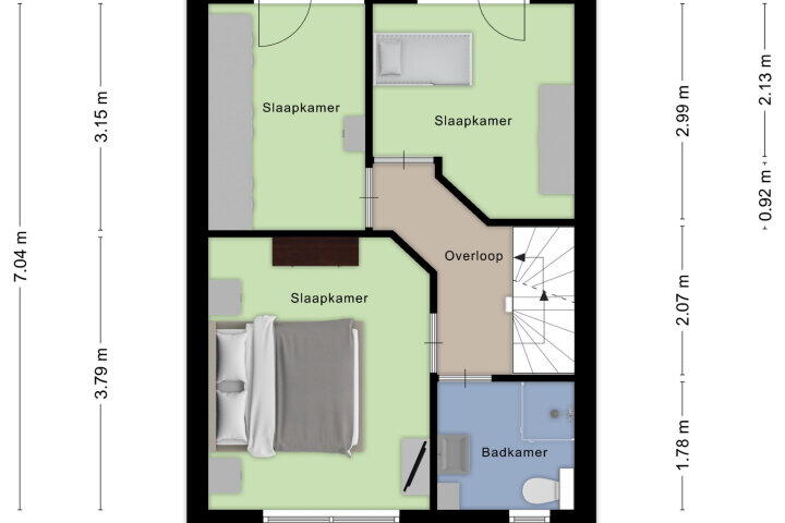 Plattegrond – Chaletberg 4, Roosendaal