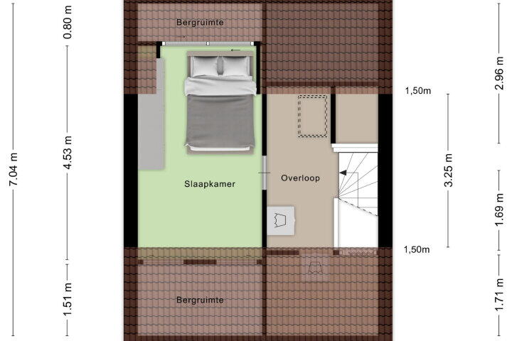 Plattegrond – Chaletberg 4, Roosendaal