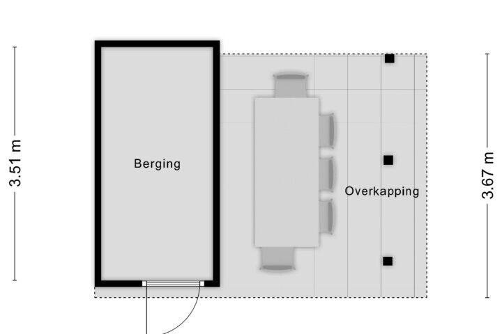 Plattegrond – Chaletberg 4, Roosendaal
