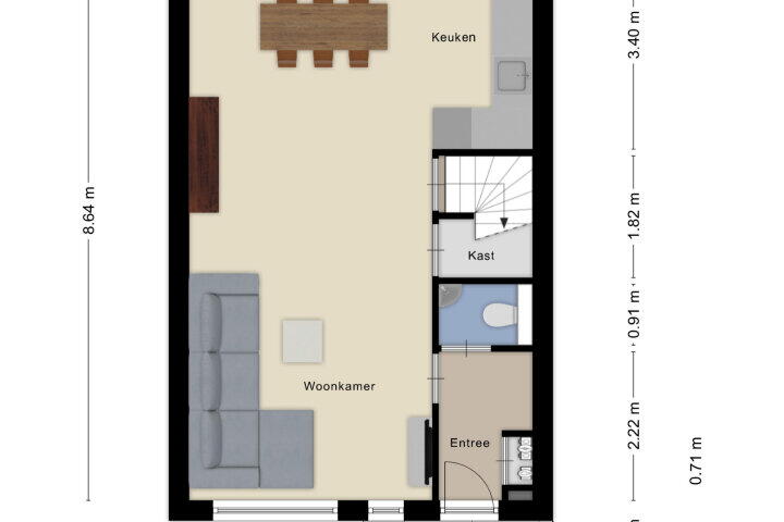 Plattegrond – Chaletberg 40, Roosendaal