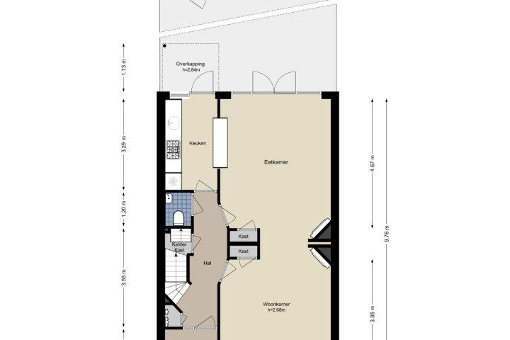 Plattegrond – Charlotte van Montpensierlaan 8, Amstelveen