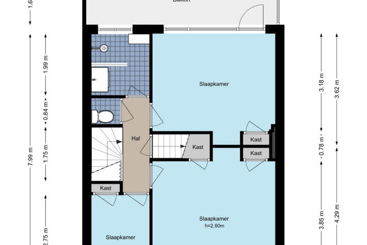 Plattegrond – Charlotte van Montpensierlaan 8, Amstelveen
