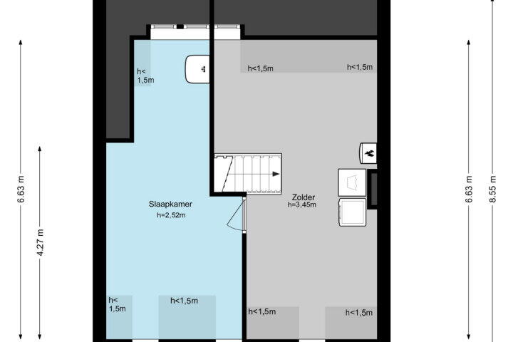 Plattegrond – Charlotte van Montpensierlaan 8, Amstelveen