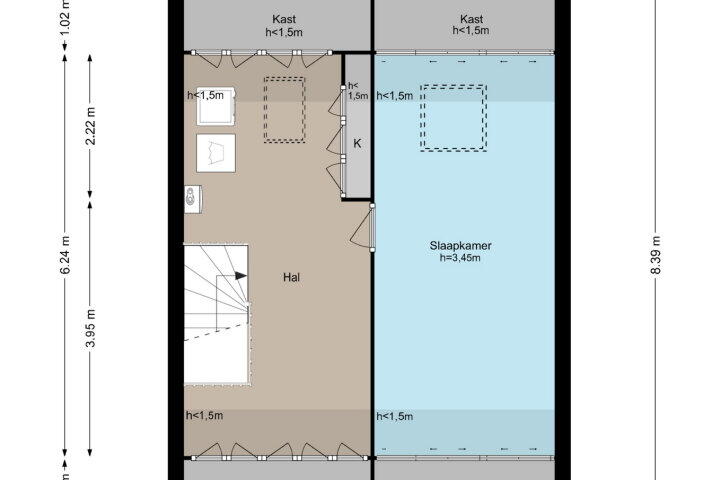 Plattegrond – Chirurgijn 40, Amstelveen