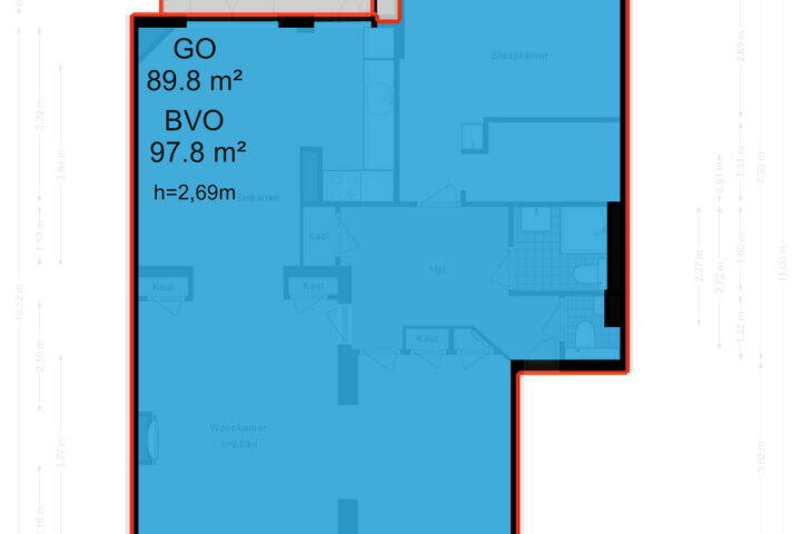 Plattegrond – Churchill-laan 197 2, Amsterdam