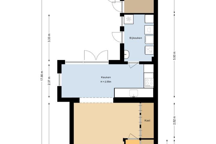 Plattegrond – C. Huygensstraat 112, Heerhugowaard