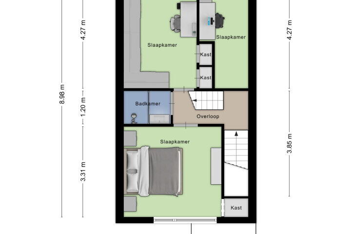 Plattegrond – Cinnaberdijk 36, Roosendaal