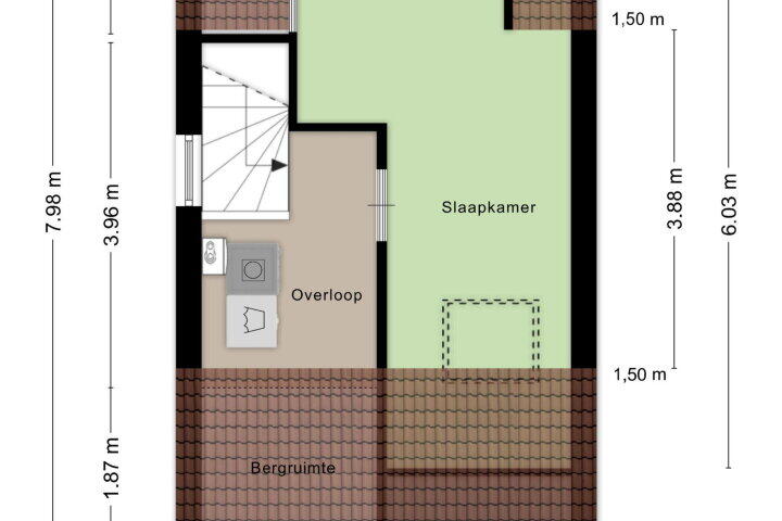 Plattegrond – Cipresberg 45, Roosendaal