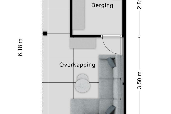 Plattegrond – Cipresberg 57, Roosendaal