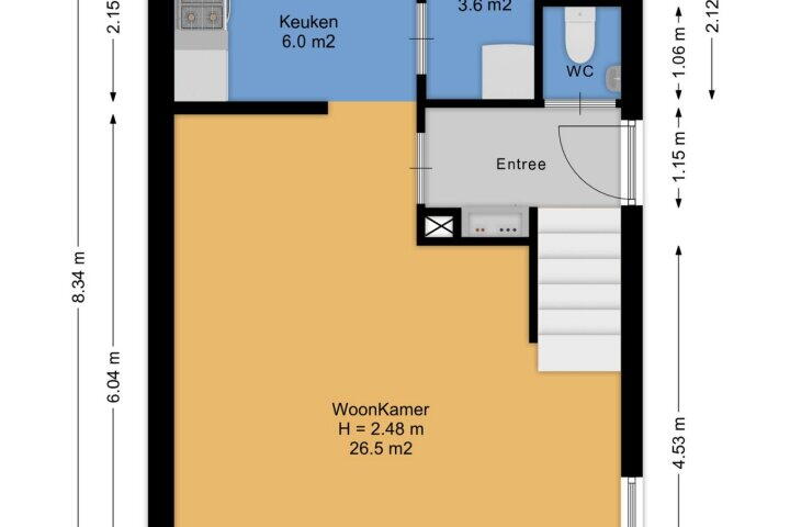 Plattegrond – Clemenswerth 2, Norg