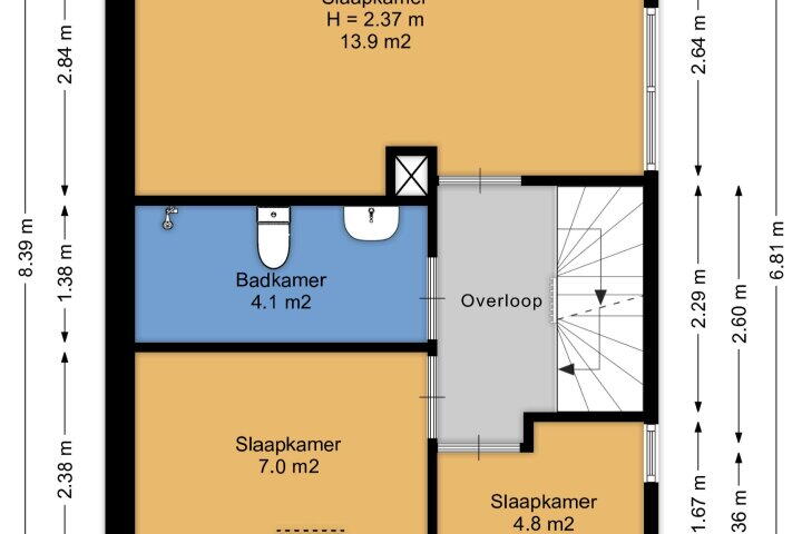 Plattegrond – Clemenswerth 2, Norg