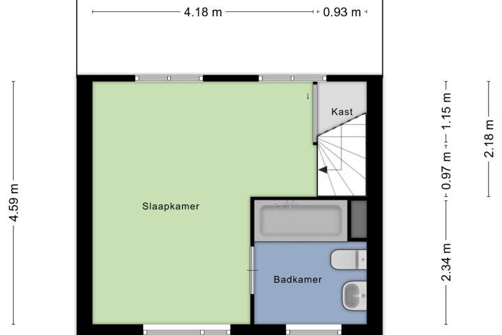 Plattegrond – Clingendaellaan 161, Almere