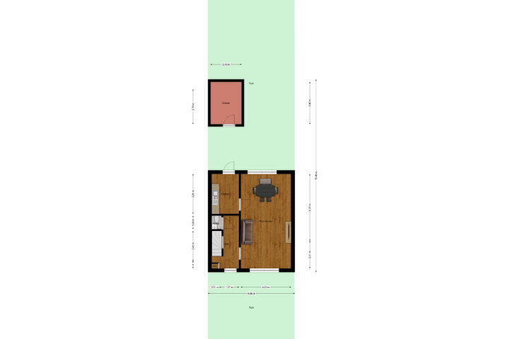 Plattegrond – Cluysenaerstraat 6, Heerlen